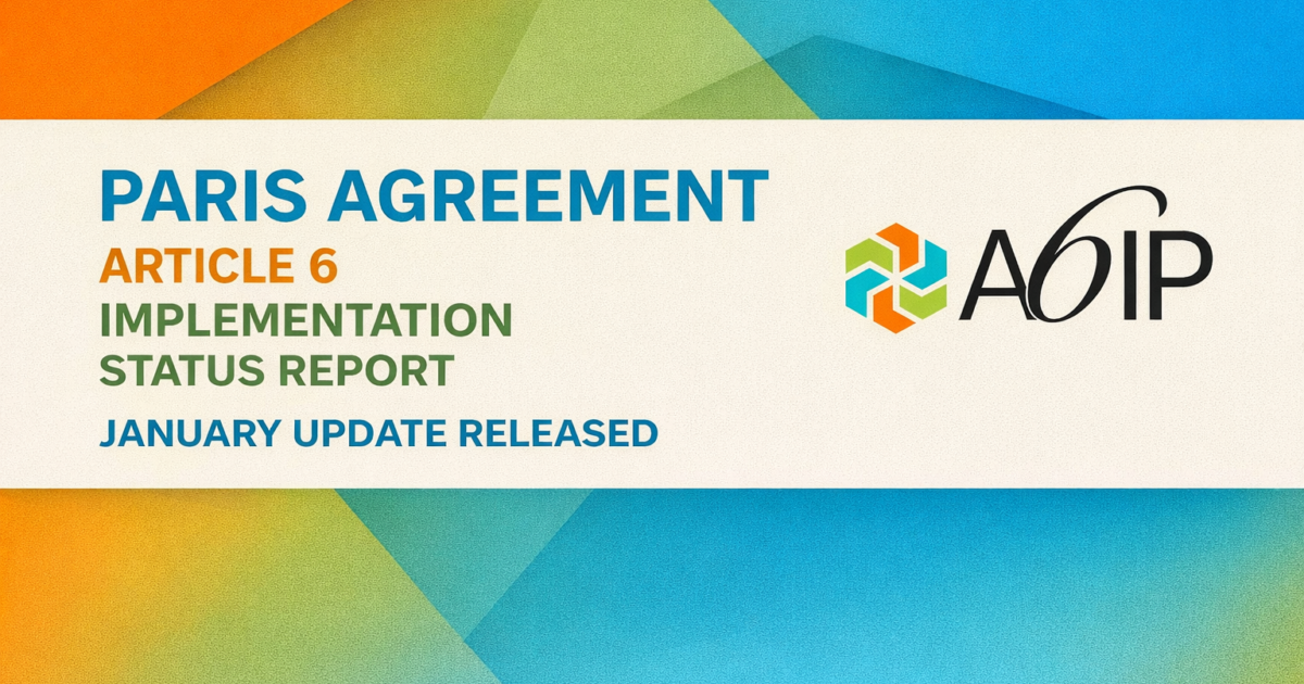 Article 6 Implementation Article 6 Implementation Partnership