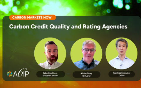 The three participants in the podcast, one host and two guests, are visible.