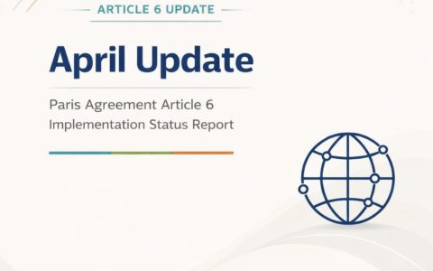Announcement of the April update of the Paris Agreement Article 6 Implementation Status Report
