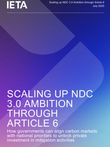 Scaling Up NDC 3.0 Ambition Through Article 6
