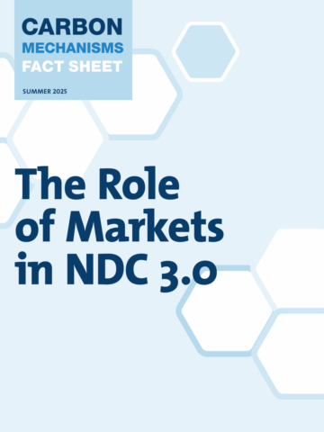 The Role of Markets in NDC 3.0